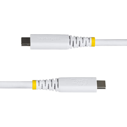 1.6FT USB4 CABLE WHITE USB-IF CERTIFIED 8K60/DP2.1/240W/40GBPS
