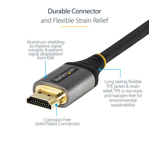 16FT HDMI 2.1 CABLE HDMI CABLE CERTIFIED UHD 4K/8K HDMI CORD M/M