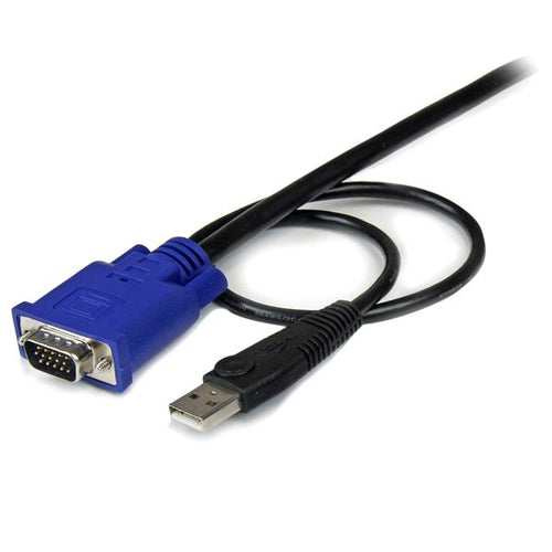 10FT SLIM USB VGA KVM CABLE KVM CONSOLE USB VGA VIDEO THIN CORD