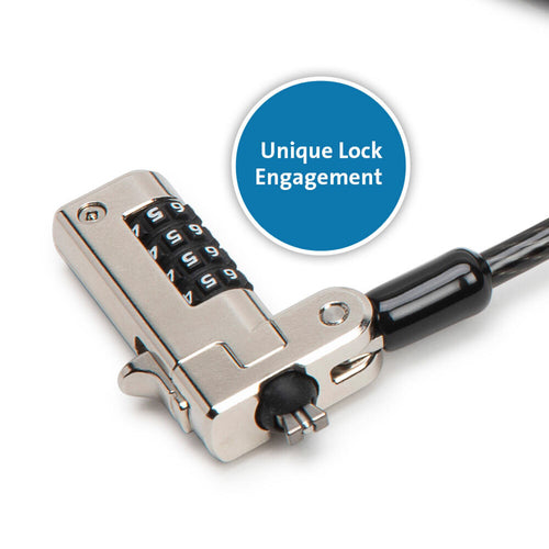N17 SERIALIZED COMBINATION LOCK FOR WEDGE-SHAPED SLOTS