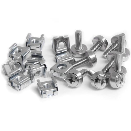 M5 MOUNTING SCREWS SILVER 50 PACK SERVER RACK M5 CAGE NUTS