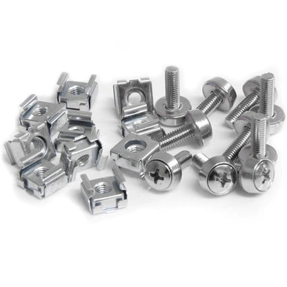 M5 MOUNTING SCREWS SILVER 50 PACK SERVER RACK M5 CAGE NUTS