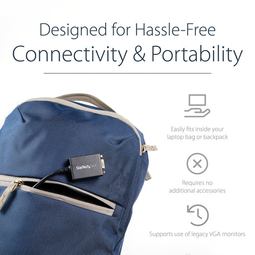 DISPLAYPORT TO VGA ADAPTER - DP 1.2 TO VGA VIDEO CONVERTER DONGLE