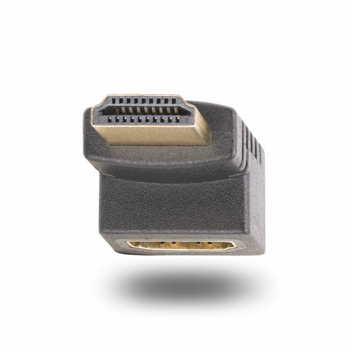 DOWN ANGLE HDMI ADAPTER M/F 90-DEGREE/HDMI 2.0/4K 60HZ