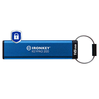 16GB IRONKEY KEYPAD 200 FIPS 140-3 LVL 3 PEND AES-256 ENCRYPT