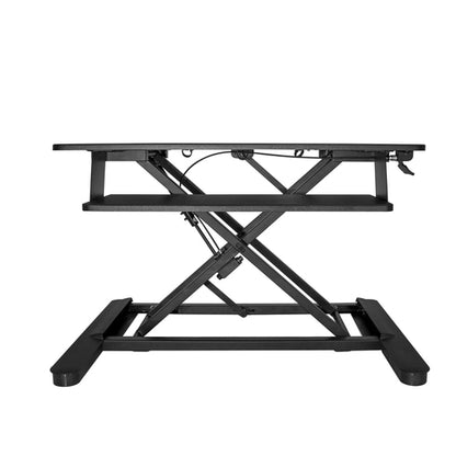 SIT STAND DESK CONVERTER WITH KEYBOARD TRAY ADJUSTABLE HEIGHT