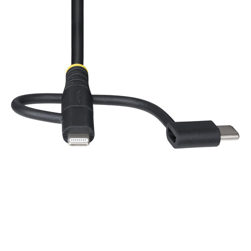 RUGGED USB MULTI CHARGING CABLE USB TO LIGHTNING/MICRO-USB/TYPE-C