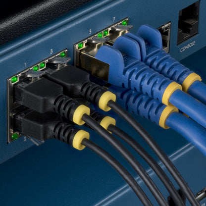 ULTRA SLIM CAT6A CABLE BLACK SLIM SNAGLESS RJ45 UTP PATCH CABLE