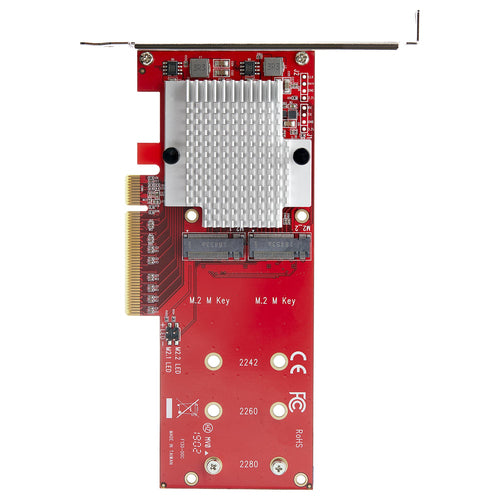 DUAL M.2 PCIE SSD ADAPTER CARD M2 NVME PCI EXPRESS CONVERTER CARD