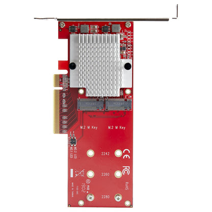 DUAL M.2 PCIE SSD ADAPTER CARD M2 NVME PCI EXPRESS CONVERTER CARD