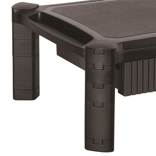 MONITOR RISER STAND WITH DRAWER COMPUTER SCREEN HEIGHT ADJUSTABLE