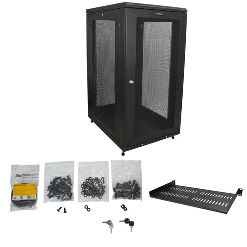 24U AV RACK CABINET ENCLOSURE NETWORK EQUIPMENT SERVER RACK