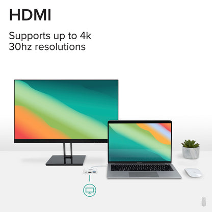 PLUGABLE USBC-MD103 USB C TO HDMI MULTIPORT ADAPTER HUB