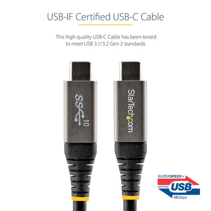 3FT USB C CABLE WITH 100W PD USB-C TO USB-C DP CHARGING CORD