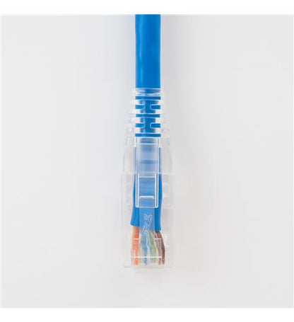 PATCH CORD, CAT 6, CLEAR BOOT,7',25PK,BL