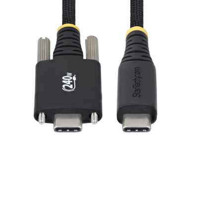 6FT USB-C CABLE USB-IF 240W PD/RUGGED/SIDE LOCKING SCREWS