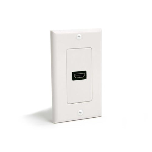 HDMIPLATE SINGLE OUTLET FEMALE HDMI WALL PLATE WHITE
