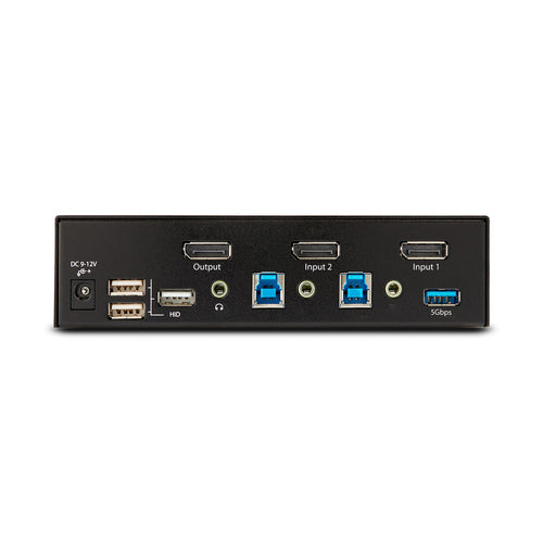 2-PORT DISPLAYPORT KVM SWITCH - 8K 60HZ HOTKEYS TAA COMPLIANT