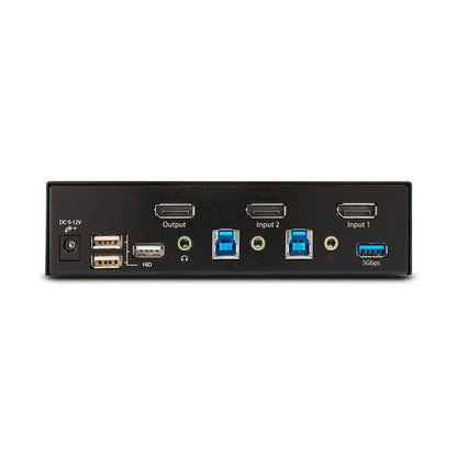 2-PORT DISPLAYPORT KVM SWITCH - 8K 60HZ HOTKEYS TAA COMPLIANT