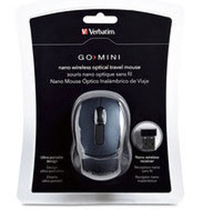 WIRELESS OPTICAL MOUSE - BLACK TRAVEL W/ NANO RECEIVER 97470