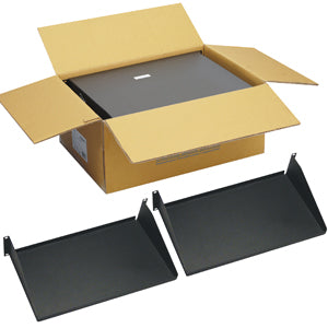 RACK SHELF- 10in DEEP- 2 RMS- 2 PK
