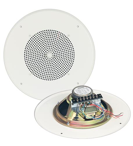 CEILING SPEAKER, 8 INCH w/ BRIGHT WHITE