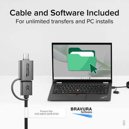 PLUGABLE USB-C 3.0 TRANSFER CABLE