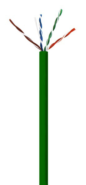 CAT6 550 MHz NO SPLINE GREEN