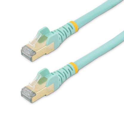 10FT AQUA CAT6A ETHERNET CABLE SNAGLESS RJ45 UTP PATCH CABLE CORD