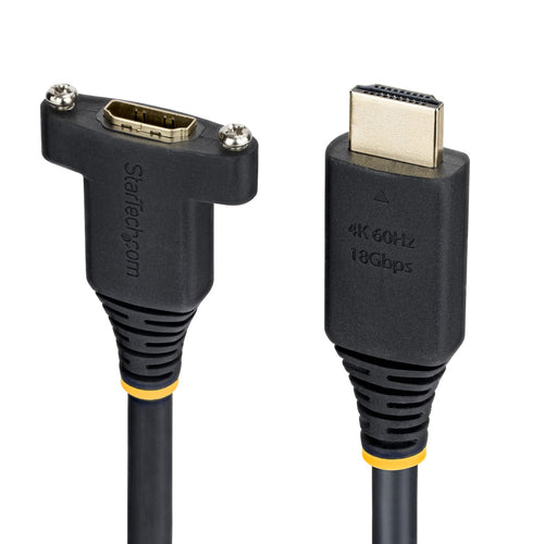 PANEL MOUNT HDMI CABLE 4K 60HZ HDMI MALE TO FEMALE EXTENSION CABLE