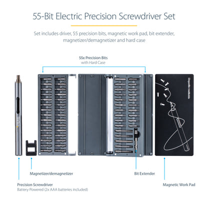 ELECTRIC PRECISION SCREWDRIVER PORTABLE TOOLSET POWERED REPAIR KIT