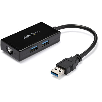 USB 3.0 HUB WITH ETHERNET GIGABIT NETWORK ADAPTER W/ USB