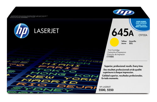 YELLOW TONER CARTRIDGE FOR COLOR LASERJET 5500 5550 12K YLD