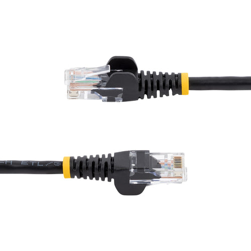 25FT BLACK CAT5E CABLE SNAGLESS ETHERNET CABLE GIGABIT LAN RJ45