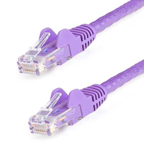 25FT PURPLE CAT6 ETHERNET CABLE SNAGLESS RJ45 UTP PATCH CABLE CORD (N6PATCH25PL)