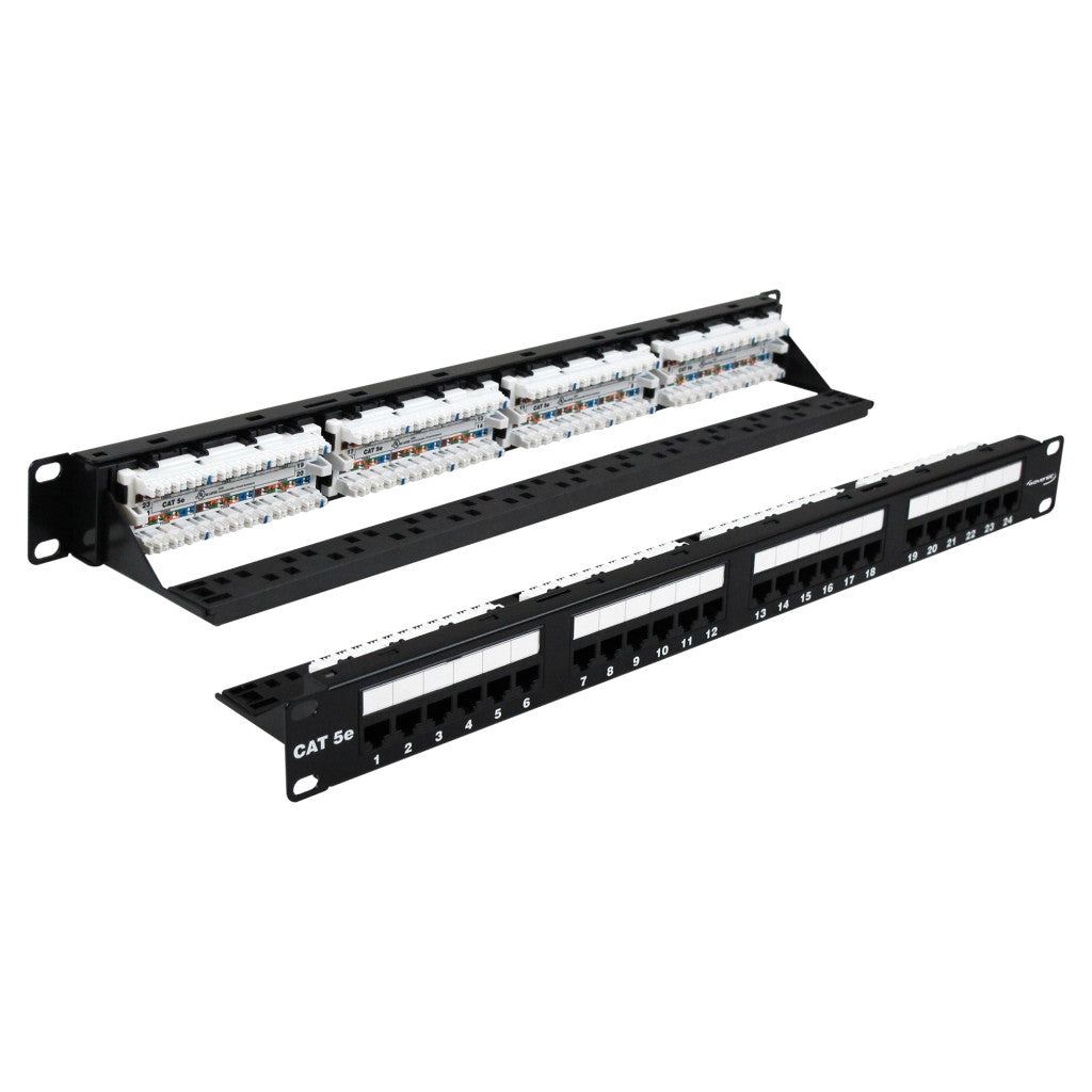 CAT5E PATCH PANEL 24 PORT