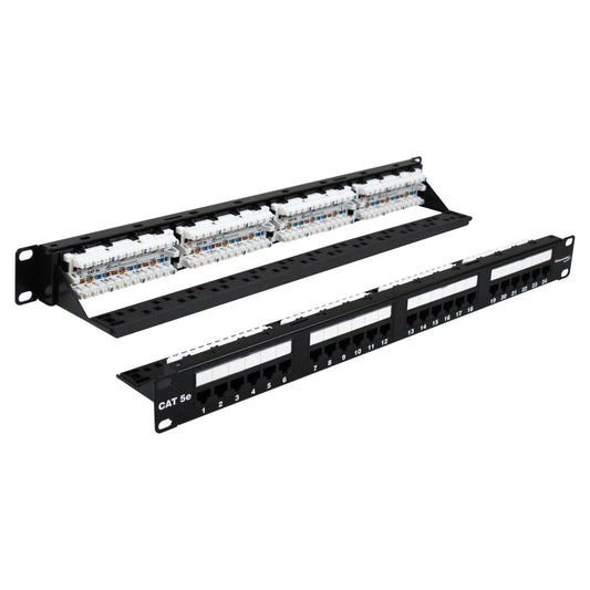 CAT5E PATCH PANEL 24 PORT