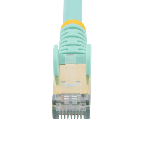 10FT AQUA CAT6A ETHERNET CABLE SNAGLESS RJ45 UTP PATCH CABLE CORD
