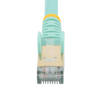 3FT AQUA CAT6A ETHERNET CABLE SNAGLESS RJ45 UTP PATCH CABLE CORD