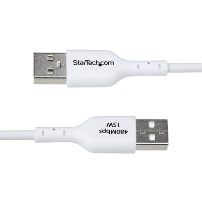 3FT WHITE USB-A TO USB-C CABLE CHARGER CORD USB 2.0 DATA TRANSFER
