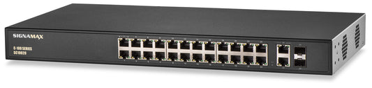 C-100 24 Port Fast Ethernet PoE+ Switch