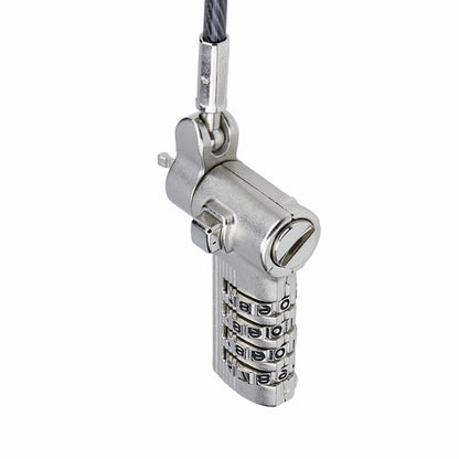25-PACK UNIVERSAL LAPTOP LOCK 6.6FT SERIALIZED SECURITY CABLE