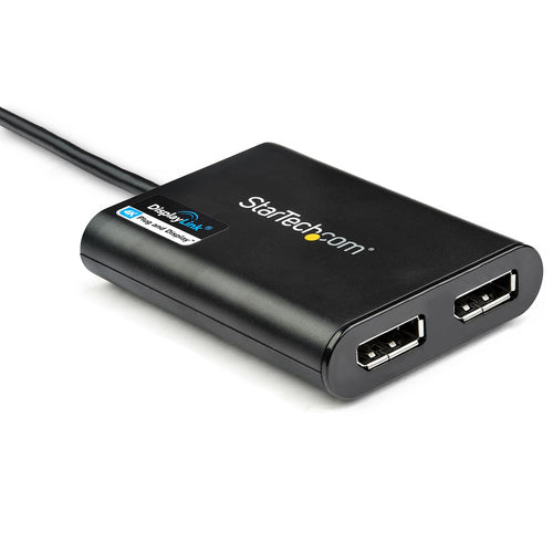 USB TO DUAL DISPLAYPORT ADAPTER DUAL 4K EXTERNAL CONVERTER DONGLE