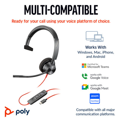 POLY BW 3310 MONO USB-C HS USB-C/A (8X215AA)