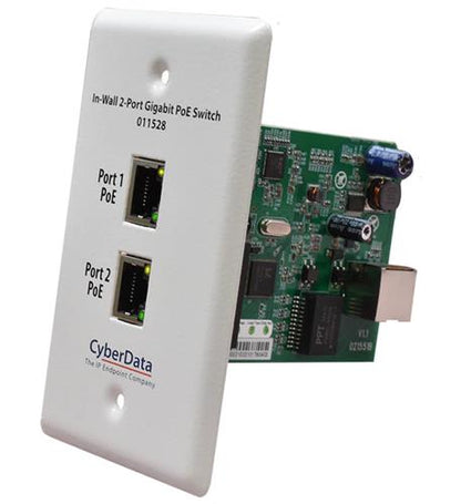 In-Wall 2-Port Gigabit PoE Switch
