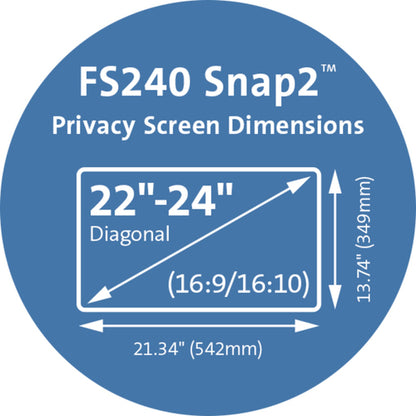 FS240 SNAP2 PRIVACY SCREEN 22IN-24IN WIDE SCREEN LCD (K55315WW)