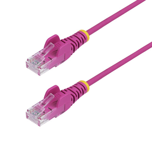 SLIM CAT6 CABLE PINK LSZH SLIM SNAGLESS RJ45 UTP PATCH CABLE