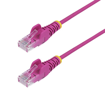 SLIM CAT6 CABLE PINK LSZH SLIM SNAGLESS RJ45 UTP PATCH CABLE