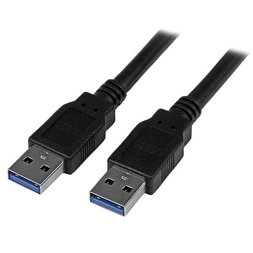 10FT USB 3.0 CABLE TYPE A BLACK USB-A CABLE MALE TO MALE