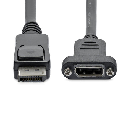 3FT PANEL MOUNT DISPLAYPORT CABLE DP 1.2 VIDEO EXTENSION CORD